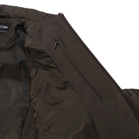 Page & Tuttle Women's Brown Quilted ZIP Up Jacket Sz S - Picture 6 of 8